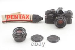2 Lens N MINT+++ Pentax MX Black 35mm Film Camera M 50mm f1.7 28mm f2.8 JAPAN