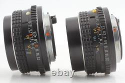 2 Lens N MINT+++ Pentax MX Black 35mm Film Camera M 50mm f1.7 28mm f2.8 JAPAN