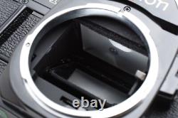 2 Lens Near Mint Box Canon AE-1 Black 35mm SLR Film Camera FD 50mm F1.8 JAPAN