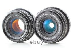 2 Lens Top MINT Pentax MX Silver Film Camera M 50mm f1.7/ 28mm f2.8 From JAPAN