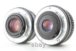2 Lens Top MINT Pentax MX Silver Film Camera M 50mm f1.7/ 28mm f2.8 From JAPAN