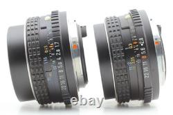 2 Lens Top MINT Pentax MX Silver Film Camera M 50mm f1.7/ 28mm f2.8 From JAPAN