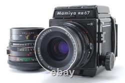 2ens NEAR MINT Mamiya RB67 Pro S Film Camera Sekor C 90mm f3.8 Lens From JAPAN