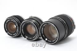 3 Lens Near MINT Olympus OM-1 SLR Film Camera 28mm 50mm 135mm From JAPAN