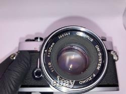 3 Lens Near MINT Olympus OM-1 SLR Film Camera 28mm 50mm 135mm From JAPAN
