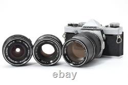 3 Lens Near MINT Olympus OM-1 SLR Film Camera 28mm 50mm 135mm From JAPAN