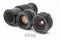 3 lens Excellent+++++ Olympus OM-1 35mm SLR Film Camera AUTO-S 50mm F1.8 JAPAN