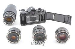 4Lens Top MINT Canon A-1 35mm Film Camera 50mm Ff. 4 28mm 35-70 70-200mm JAPAN