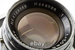 50mm F/1.8? MINT? Konica IIIA III A Rangefinder 35mm Film Camera Lens JAPAN