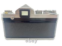 685xxxx Nikon F Eyelevel Silver SLR Film Camera + Nikkor S Auto 50mm f1.4 Lens