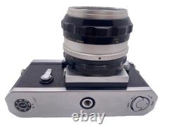 685xxxx Nikon F Eyelevel Silver SLR Film Camera + Nikkor S Auto 50mm f1.4 Lens