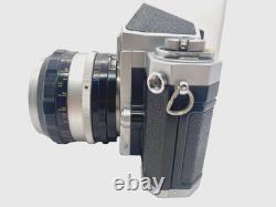 685xxxx Nikon F Eyelevel Silver SLR Film Camera + Nikkor S Auto 50mm f1.4 Lens