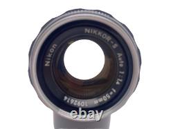 685xxxx Nikon F Eyelevel Silver SLR Film Camera + Nikkor S Auto 50mm f1.4 Lens