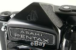 AB- Exc Asahi Pentax 6x7 67 TTL Mirror Up withSMC 105mm f/2.4 Lens, Grip 5545