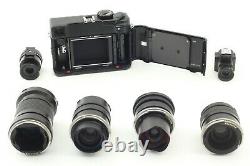 ALL CLA'd MINT+++ Mamiya 7II Black + 43,65,80,150mm 4Lens + 2Finder From JAPAN