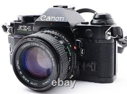 AS-IS? Canon AE-1 Program Black 35mm Film Camera New FD 50mm F1.4 From JAPAN