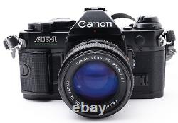 AS-IS? Canon AE-1 Program Black 35mm Film Camera New FD 50mm F1.4 From JAPAN