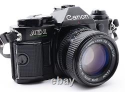 AS-IS? Canon AE-1 Program Black 35mm Film Camera New FD 50mm F1.4 From JAPAN