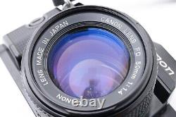 AS-IS? Canon AE-1 Program Black 35mm Film Camera New FD 50mm F1.4 From JAPAN