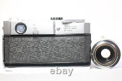 AS IS Canon Model 7 Rangefinder Film Camera 50mm F/2.8 Lens L39 LTM Case
