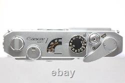 AS IS Canon Model 7 Rangefinder Film Camera 50mm F/2.8 Lens L39 LTM Case