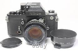 AS IS Nikon F2 Photomic A Black SLR Film Camera & NIKKOR 50mm F/1.4 Ai Lens