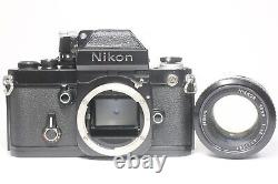 AS IS Nikon F2 Photomic A Black SLR Film Camera & NIKKOR 50mm F/1.4 Ai Lens
