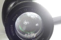 AS IS Nikon F2 Photomic A Silver SLR Film Camera 50mm F/1.4 Ai Lens