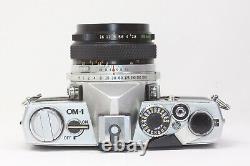AS IS Olympus OM-1 Film Camera Silver & OM-SYSTEM 35mm F/2.8 Lens