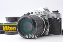 Almost MINT Nikon FE Silver 35mm Film Camera Ai 43-86mm f3.5 Lens F From JAPAN