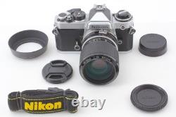 Almost MINT Nikon FE Silver 35mm Film Camera Ai 43-86mm f3.5 Lens F From JAPAN
