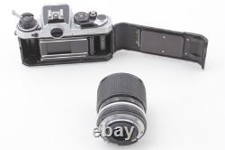 Almost MINT Nikon FE Silver 35mm Film Camera Ai 43-86mm f3.5 Lens F From JAPAN