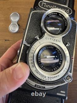 Almost Mint Minolta Minoltacord TLR Film Camera Promar SIII Lens From Japan
