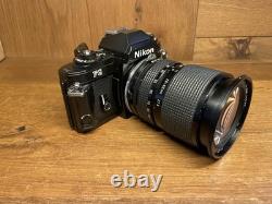 Almost Mint Nikon FG Black Film Camera Tamron SP CF 28-80mm Macro Ai-s Lens JP