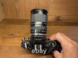 Almost Mint Nikon FG Black Film Camera Tamron SP CF 28-80mm Macro Ai-s Lens JP