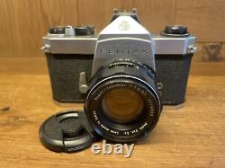 Almost Mint Pentax SL Film Camera Super Takumar 55mm F/1.8 Lens From Japan