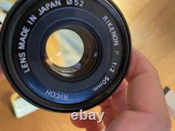 Almost Mint Ricoh XR-20SP Program Film Camera Rikenon P 50mm F/2 Pancake Lens