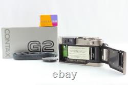Almost Unused BOX? Contax G2 Rangefinder 35mm Film Camera 28mm f2.8 Lens JAPAN