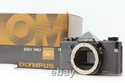Almost Unused in Box Olympus OM-1 Black 35mm SLR Film Camera From JAPAN