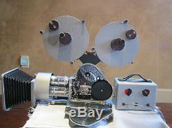 Amazing Pathe France 16mm Movie Camera, 3 Lenses! Motor, 400ft Mags, Matte Box