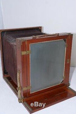 Antique Tailboard 10x12 Large Format Camera with16 H. Mackenstien brass lens