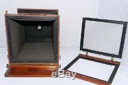 Antique Tailboard 10x12 Large Format Camera with16 H. Mackenstien brass lens