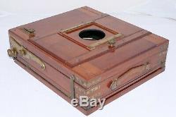 Antique Tailboard 10x12 Large Format Camera with16 H. Mackenstien brass lens