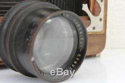 Antique large format camera + SOHNEIDER KREUZNACH XENAR 21cm f/4.5 Lens Japan