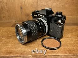 App Mint Canon FTb QL Black Film Camera FD 135mm F/3.5 Telephoto Lens From JPN