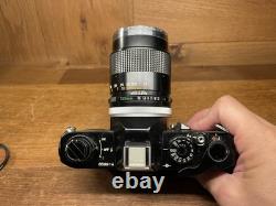 App Mint Canon FTb QL Black Film Camera FD 135mm F/3.5 Telephoto Lens From JPN
