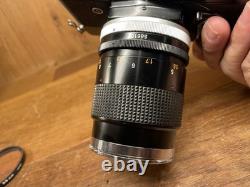 App Mint Canon FTb QL Black Film Camera FD 135mm F/3.5 Telephoto Lens From JPN