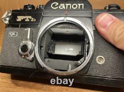App Mint Canon FTb QL Black Film Camera FD 135mm F/3.5 Telephoto Lens From JPN