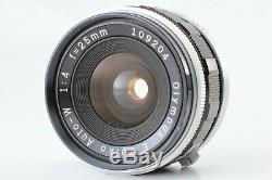 App N-Mint Olympus Pen F 35mm Half Frame Film Camera + 25mm F/4 Lens f Japan