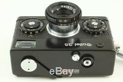 App N-Mint Rollei 35 Black 35mm Compact Camera Tesser 40mm F/3.5 Lens f Japan